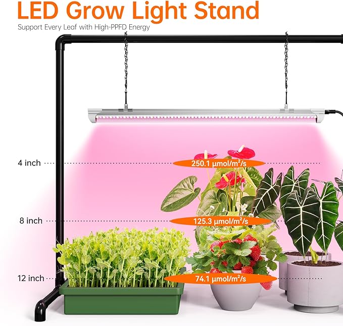 Bstrip Grow Light Stand, 2ft 24W Grow Light - Image 4