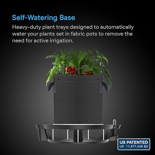 AC Infinity Self-Watering Fabric Pot Base XL, Extra Large Elevated Plant Saucers - Image 2