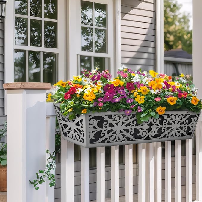 4 Pack 24 Inch Window Boxes Planter - Image 6