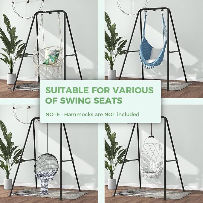 G TALECO GEAR Hammock Chair Stand, Heavy-Duty Steel 300LBS Multi-Use Hammock - Image 5