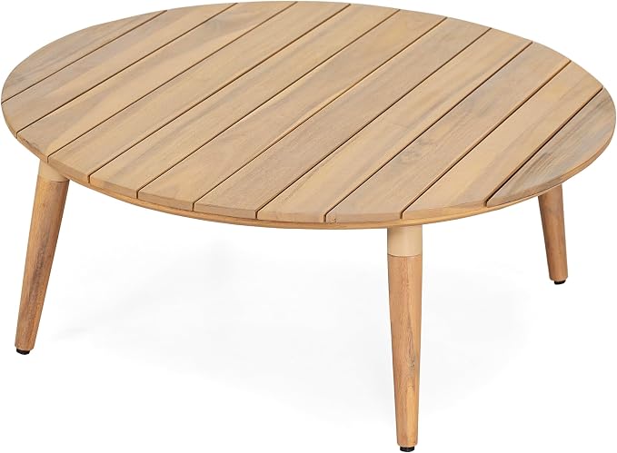Christopher Knight Home Lalina Outdoor Coffee Table, Acacia Wood Accent Table - Image 5