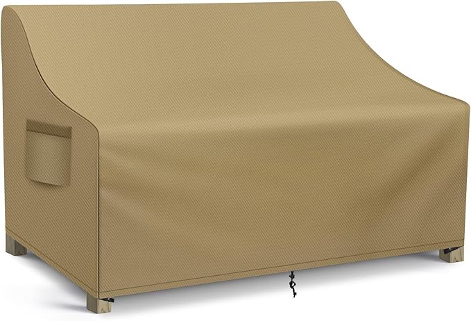 WLEAFJ Patio Sofa Cover Waterproof, 3-Seater Outdoor Sofa, Heavy Duty Deep by WLEAFJ