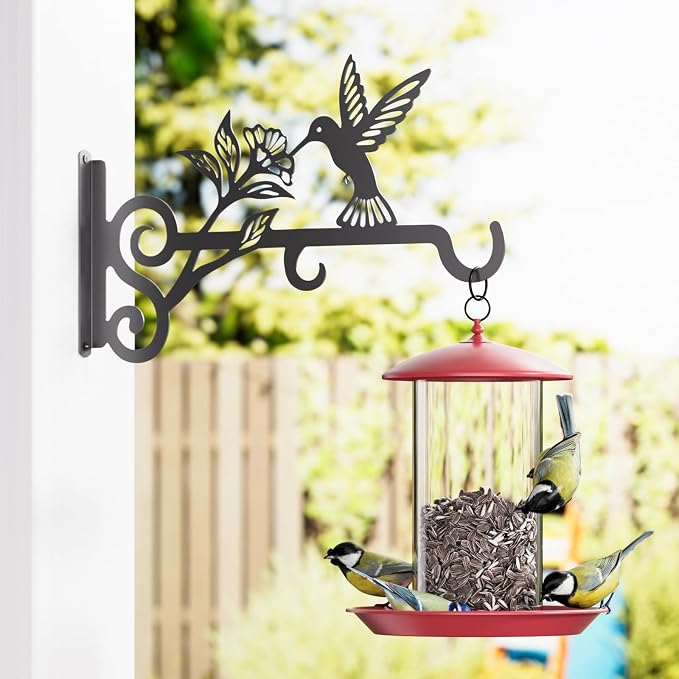 4-Pack Aesthetic Plant Hangers Outdoor – 10 Inch Metal Hanging Plant Bracket - Image 5