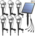 APONUO Solar Spot Lights Outdoor 6-in-1 Solar Landscape Lights Dusk to Dawn by APONUO