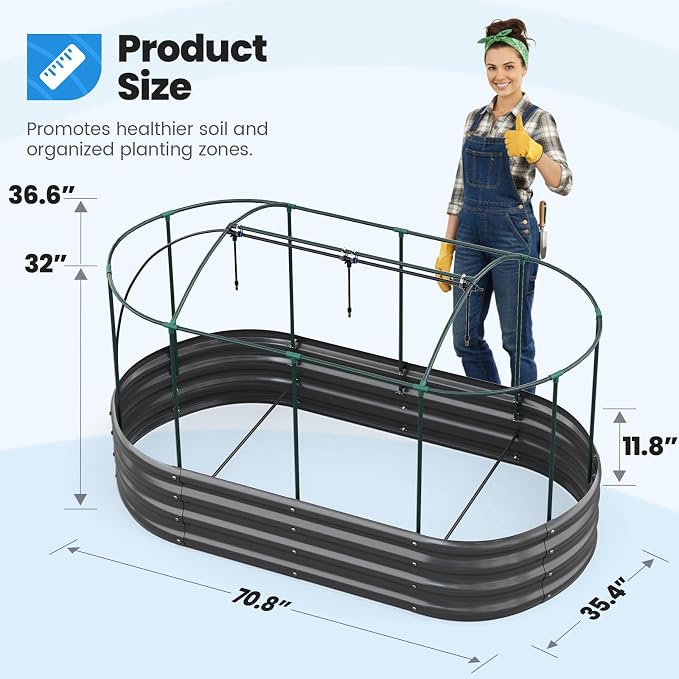 Quictent Galvanized Raised Garden Bed Kit - Image 6