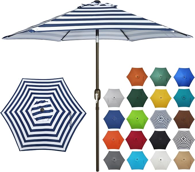 Blissun 7.5 ft Patio Umbrella, Yard Umbrella, Outdoor Market Umbrella by Blissun