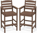 SERWALL Tall Adirondack Chairs Set of 2, Oversize Balcony Adirondack Chairs Set by SERWALL