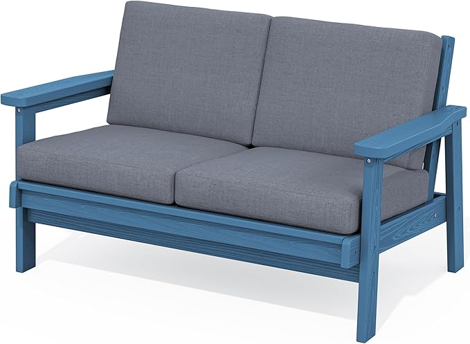 SERWALL HDPE Outdoor Patio Loveseat by SERWALL