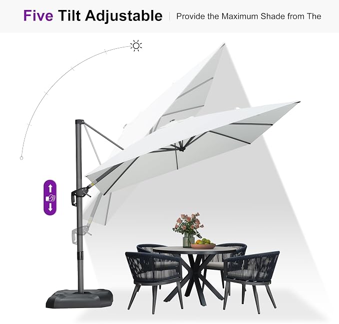 PURPLE LEAF 9 Feet Patio Umbrella - Image 6