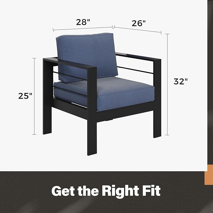 Solaste Patio Furniture Metal Armchair - Image 5