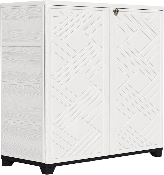 ZZM Indoor/Outdoor Storage Cabinet Waterproof, All Weather Outdoor Storage by ZZM