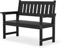 LUE BONA Outdoor Bench, 2-Person HDPS Garden Bench, Outdoor Benches Weatherproof by LUEBONA