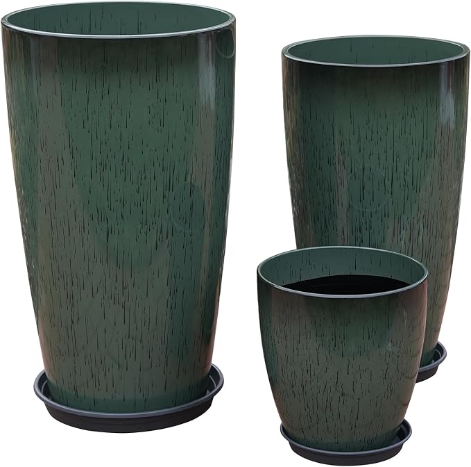 24, 11 Inch Large Plastic Planters by MinCHI257