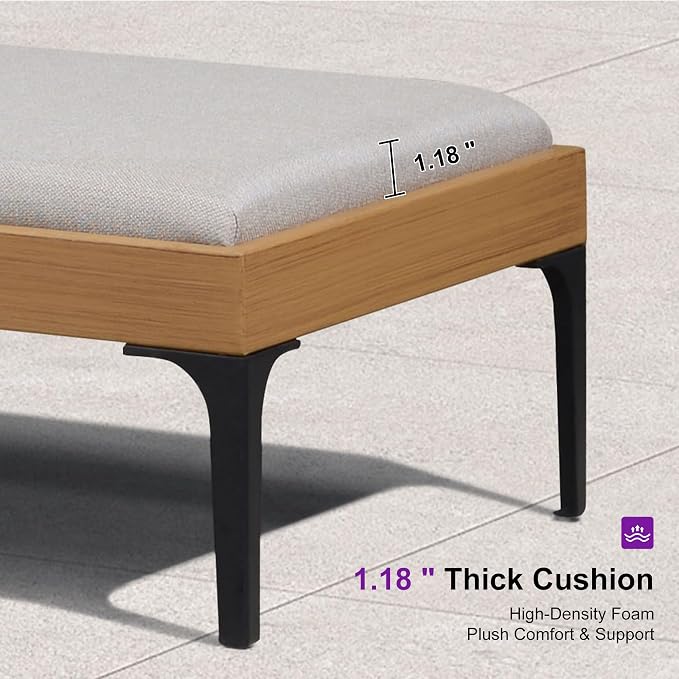 PURPLE LEAF Outdoor Chaise Lounge Set of 2 Aluminum Adjustable Patio Lounger - Image 5