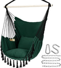 Y- STOP Hammock Chair Hanging Rope Swing, Max 500 Lbs, 2 Cushions Included by Y-STOP