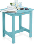 Y&M Outdoor Side Table, HIPS Adirondack Small Single Table, Waterproof Square by YM