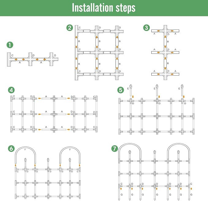 2 Pack Trellis for Climbing Plants Outdoor, 47.2" H Garden Trellis, Rustproof - Image 8