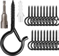 24 PCS Q-Hanger Hooks, Screw Hooks by FSAH