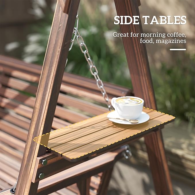 Outsunny 3 Seat Porch Swing - Image 4