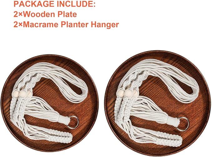 E-Know Macrame Plant Hanger - Image 3