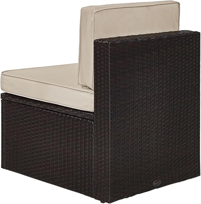 Crosley Furniture Palm Harbor Armless Outdoor Sectional Chair, Wicker Patio - Image 5