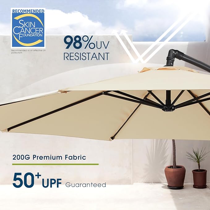 wikiwiki 10ft Patio Umbrella - Image 3