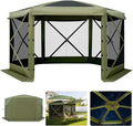 VEVOR Pop up Gazebo Screen Tent, 10 x 10 ft Large 6-Sided Camping Canopy Tent by VEVOR
