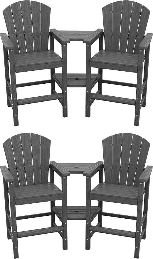 SERWALL Tall Adirondack Chairs Set of 4 by SERWALL