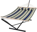 SUNCREAT Double Hammock, Extra Large Quilted Fabric Swing by SUNCREAT