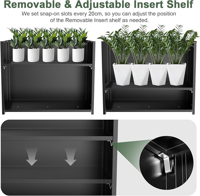 Metal Large Planter Box 36" L x 12" W x 26" H, Heavy Duty Tall Rectangle - Image 4
