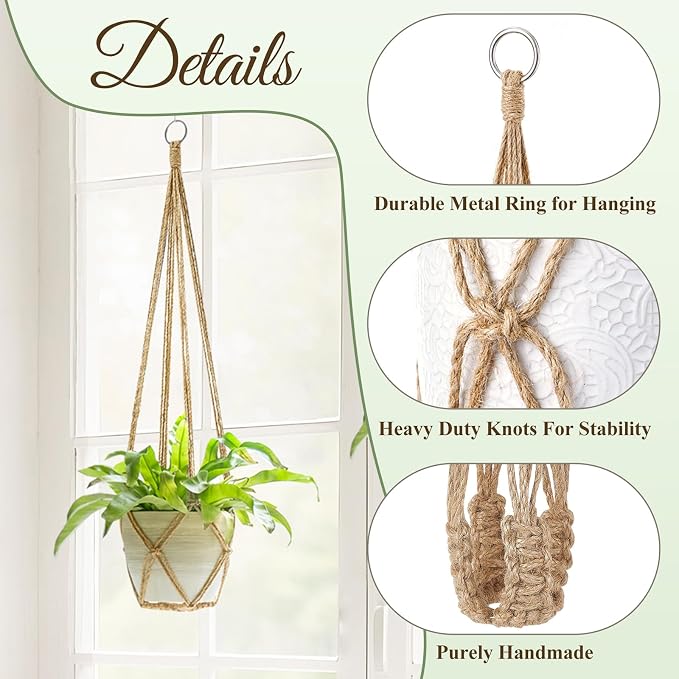 Dahey Macrame Plant Hanger Set of 3 - Image 4