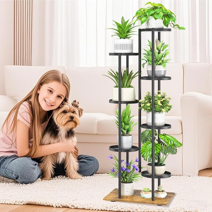 iDavosic.ly 7 Tier Plant Stand Indoor Outdoor, Tiered Corner Multiple Flower - Image 2
