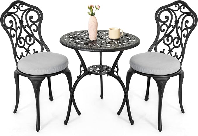 NUU GARDEN Patio 3-Piece Bistro Set by NUUGARDENCORPORATION