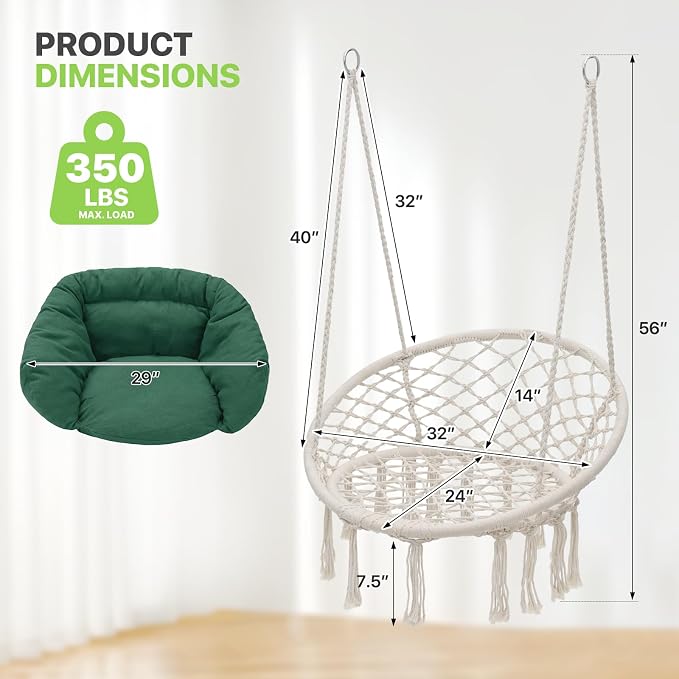 Magshion Hanging Hammock Chair - Image 2