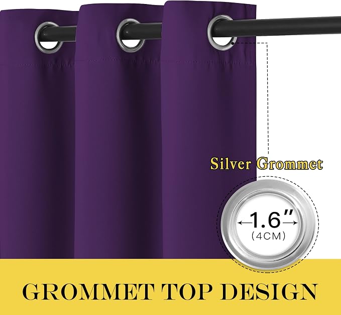 NICETOWN Room Darkening Short Curtain 54 inches Long - Image 6