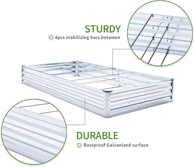 Galvanized Raised Garden Bed Kit - Image 3