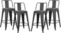 AC Pacific 24” Metal Barstool Set of 4 – Country Rustic Style by ACPacific