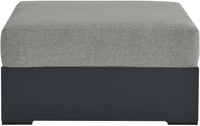 Modway Tahoe Aluminum Ottoman Gray - Image 4