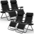 Nestl Zero Gravity Chairs Set of 4, Patio Lounge Chair Outdoor by Nestl