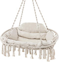 Tangkula 2-Person Hanging Hammock Chair, Boho Style Macrame Hammock Swing by TANGKULA