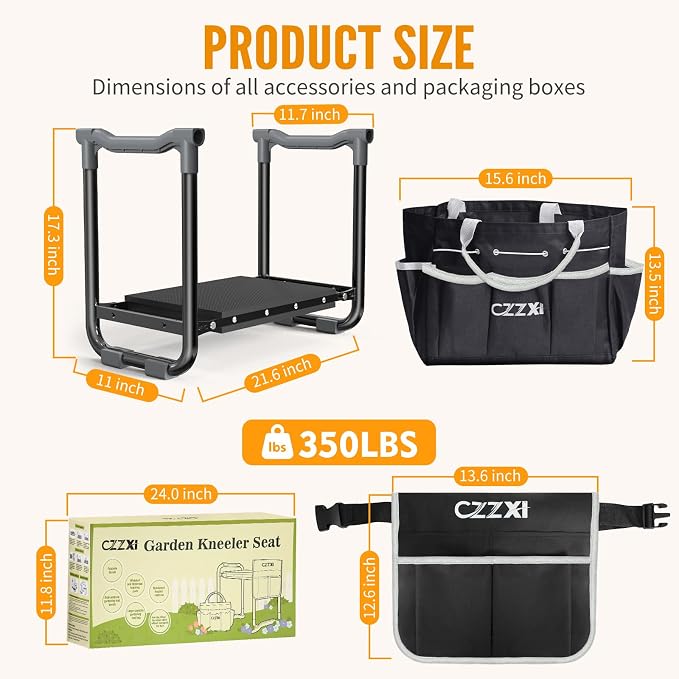 Garden Kneeler and Seat, Wider and Thicker Kneeling Pad Heavy Duty Gardening - Image 3