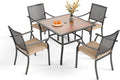 PHI VILLA 5 Pieces Outdoor Dining Set by PHIVILLAThepioneerofcomfortablehouseholdsupplies