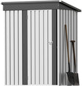 Greesum 5×3 FT Outdoor Storage Shed, Metal Storaged Sheds Without Floor by BuynowfromGreesum