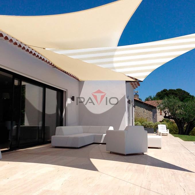 Patio Paradise 14' x 14' x 14' Sun Shade Sail Triangle Canopy Shade Cloth - Image 6