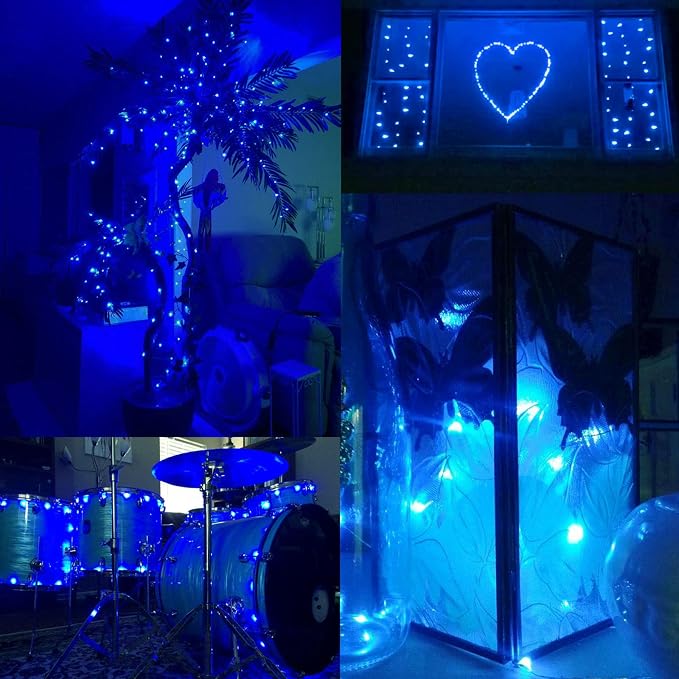 66Ft 200LED Fairy Lights Plug in, Waterproof String Lights Outdoor & Indoor 8 - Image 4