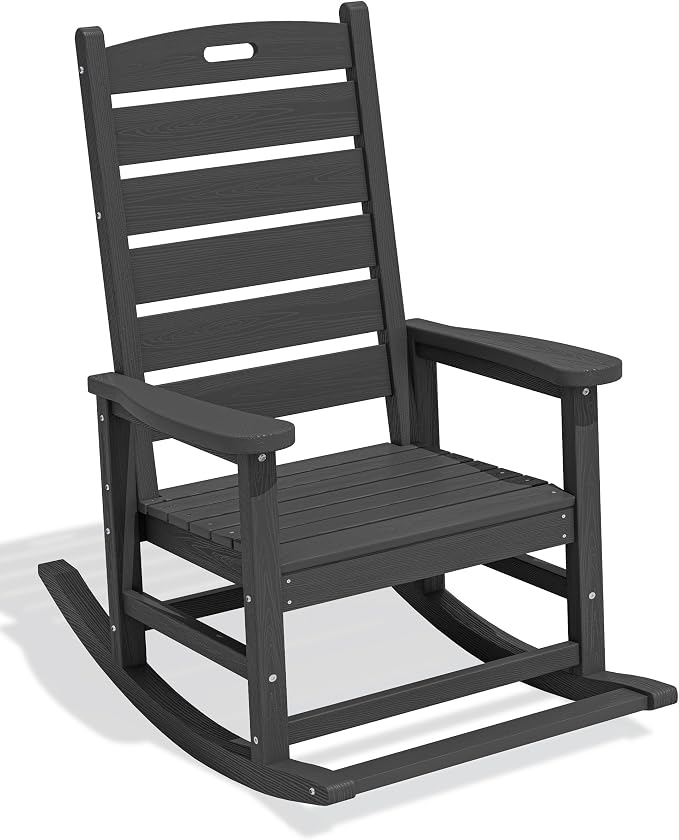 SERWALL Outdoor Rocking Chair, Oversized Rocking Chair by SERWALL