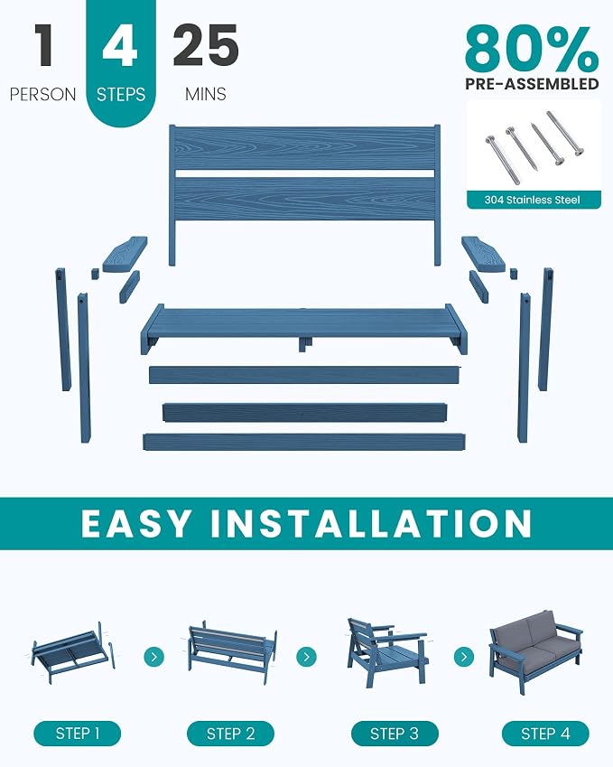 SERWALL Outdoor Loveseat - Image 8