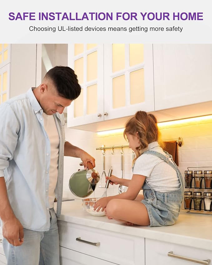 HitLights LED Strip Lights Warm White 3000K, 24.6ft Premium High Density Tape - Image 3