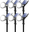Solar Spot Lights for Outside, 21 LED Outdoor Solar Lights for Yard, 6 Pack by NBKLS