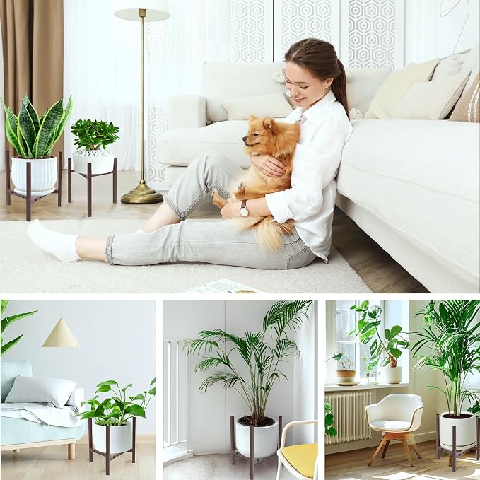 Aripark Plant Stand Indoor Adjustable, Metal Modern Plant Stands, Small Heavy - Image 7